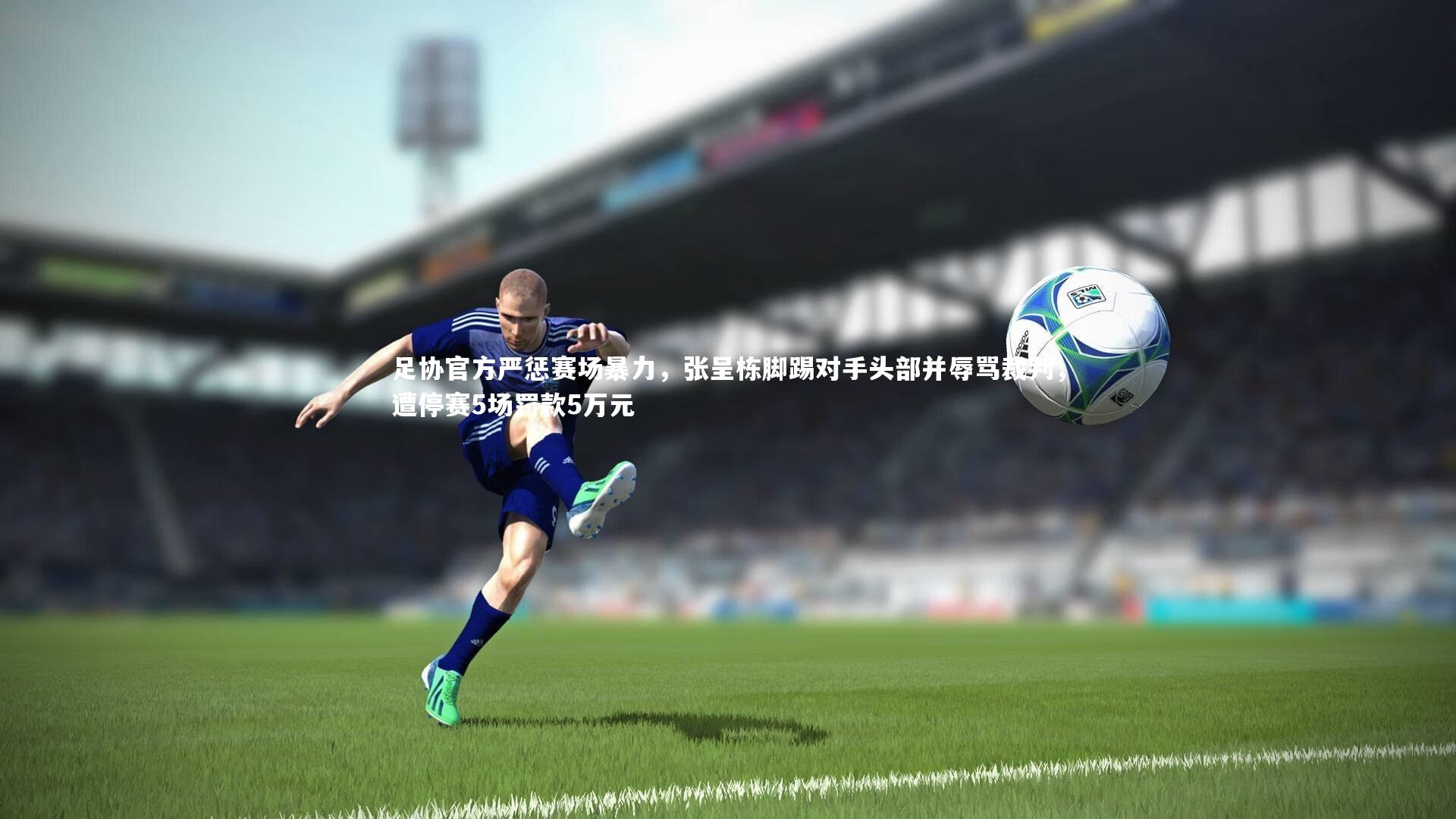 足协官方严惩赛场暴力，张呈栋脚踢对手头部并辱骂裁判，遭停赛5场罚款5万元